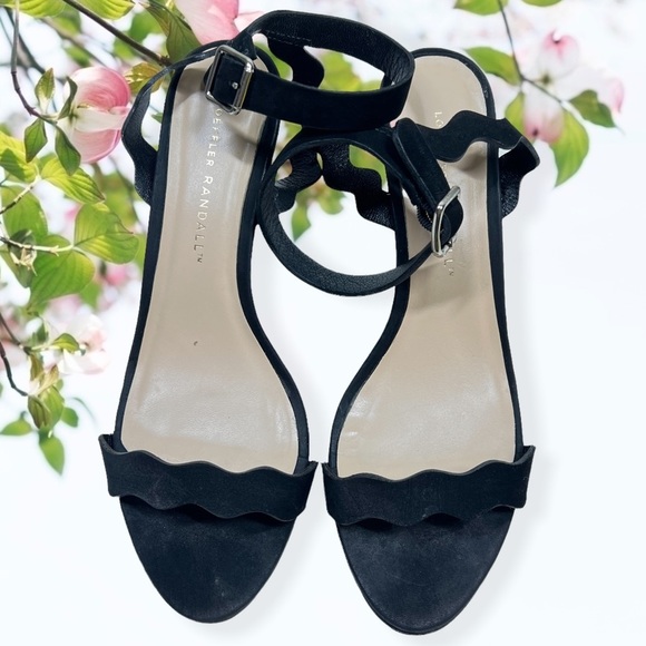 LOEFFLER Randal Reina Black Suede Heels - Picture 7 of 12